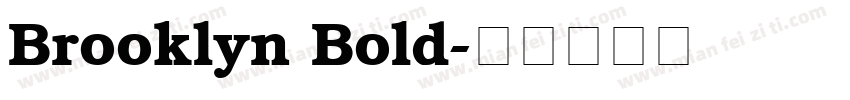Brooklyn Bold字体转换